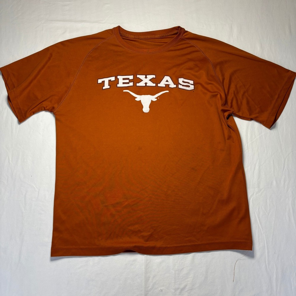 Texas Longhorns T-Shirt Mens XL Orange Performance Short Sleeve Tee NCAA College